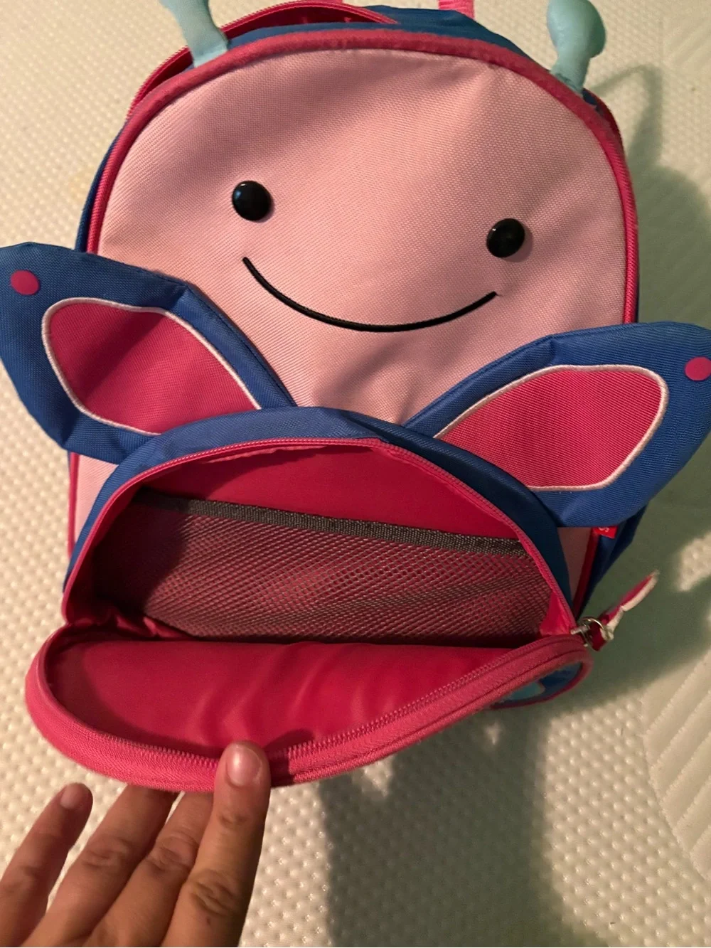 Skip Hop Pink and Blue Butterfly Backpack